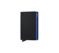 SECRID Cartera - Slimwallet Matte black & blue negro