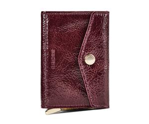 Secrid Envelope Cartera Bloqueo RFID Piel natural 9 cm rojo
