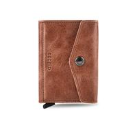 Secrid Enveloppe Cartera Bloqueo RFID Piel natural 10 cm marrón