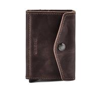 Secrid Enveloppe Cartera Bloqueo RFID Piel natural 10 cm marrón
