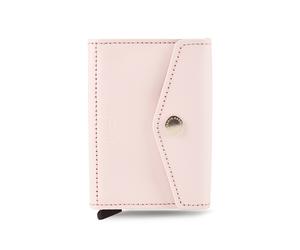 Secrid Enveloppe Cartera Bloqueo RFID Piel natural 10 cm rosa
