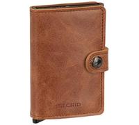 Secrid La MiniWallet tiene un tamaño compacto, pero una gran capacidad. El exterior de cuero vintage puede contener billetes, recibos y tarjetas, mientras que en el Cardprotector de aluminio