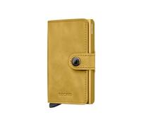 Secrid La MiniWallet tiene un tamaño compacto, pero una gran capacidad. El exterior de cuero vintage puede contener billetes, recibos y tarjetas, mientras que en el Cardprotector de aluminio