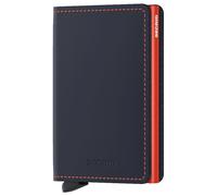 SECRID Billetera SLIMWALLET MATTE Nightblue & Orange azul oscuro