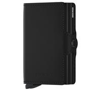 Secrid Twinwallet Tarjetero Bloqueo RFID Piel natural 6.5 cm negro
