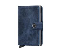 Secrid - Miniwallet, Billetera Unisex Adulto, Cuero, Azul, Protección RFID
