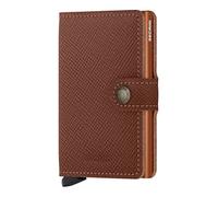 Secrid Miniwallet Saffiano tarjetero RFID piel 6,5 cm marrón