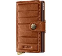 SECRID MINIWALLET+ EMBOSS LINES COGNAC