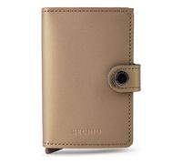 Secrid Miniwallet Estuche para tarjetas de crédito Protección RFID Piel 10 cm color bronce