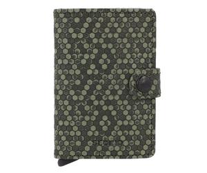 Secrid Miniwallet Estuche para tarjetas de crédito Protección RFID Piel 6.5 cm aceituna