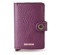 Secrid Miniwallet Estuche para tarjetas de crédito Protección RFID Piel 6.5 cm púrpura