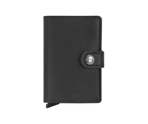 Secrid Miniwallet Estuche para tarjetas de visita Piel natural 6.5 cm negro