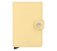 Secrid Miniwallet Tarjetero Bloqueo RFID Piel natural 6.5 cm amarillo
