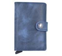 Secrid Miniwallet Tarjetero Bloqueo RFID Piel natural 6.5 cm azul