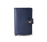 Secrid Miniwallet Tarjetero Bloqueo RFID Piel natural 6.5 cm azul