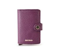 Secrid Miniwallet Tarjetero Bloqueo RFID Piel natural 6.5 cm lila