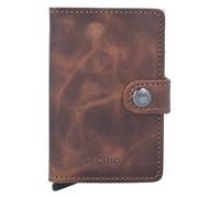Secrid Miniwallet Tarjetero Bloqueo RFID Piel natural 6.5 cm marrón
