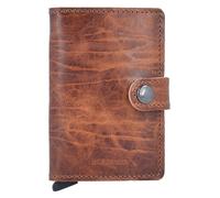 Secrid Miniwallet Tarjetero Bloqueo RFID Piel natural 6.5 cm marrón