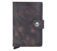 Secrid Miniwallet Tarjetero Bloqueo RFID Piel natural 6.5 cm marrón