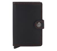 Secrid Billetera Miniwallet Original Mini, Tarjetero para hombre piel RFID, Negro y marrón