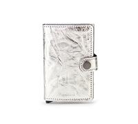Secrid Miniwallet Tarjetero Bloqueo RFID Piel natural 6.5 cm plateado