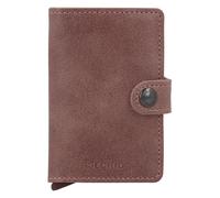 Secrid Miniwallet Tarjetero Bloqueo RFID Piel natural 6.5 cm rojo