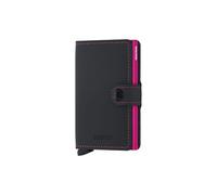 Secrid Miniwallet - Tarjetero Unisex, Negro-Fucsia, 10,2 x 6,5 x 2,1 cm, Resistente a la Mano