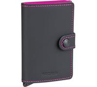 Secrid Miniwallet - Tarjetero Unisex, Negro-Fucsia, 10,2 x 6,5 x 2,1 cm, Resistente a la Mano
