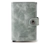 Secrid Miniwallet Vintage Estuche para tarjetas de crédito Cartera de piel RFID 6,5 cm verde