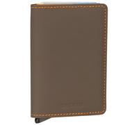 Secrid Slimwallet Estuche para tarjetas de crédito mate Cartera de cuero RFID 6,5 cm marrón