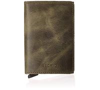 Secrid Slimwallet Tarjetero Bloqueo RFID Piel natural 6.5 cm verde oliva