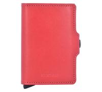 Secrid Twinwallet Tarjetero Bloqueo RFID Piel natural 6.5 cm rojo