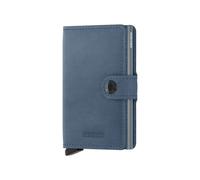 Secrid Miniwallet Original Funda para tarjetas de crédito Cartera de piel RFID 6,5 cm azul