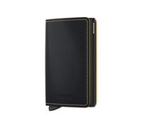 Secrid Unisex Slimwallet Matte Black & Ochre Talla: OS | Billeteras Outlet | Unisex | Negro