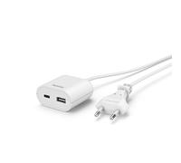Secta bloque. USB con cable de 1,9m de largo, 3,5A, 1 USB-A, 1 USB-C, blc