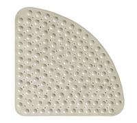 Sector Corner Shower Mat Alfombra Antideslizante Alfombra de baño Estera de succión Bañera de bañera, 54x54CM, Marfil
