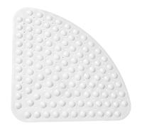 Sector Corner Shower Mat Alfombra Antideslizante Alfombra de baño Estera de succión Estera para bañera, 54x54CM, Blanco