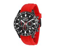 Sector No Limits Reloj de hombre, cronógrafo, analógico, 43 mm, colección 230, correa de silicona, Negro , One size, Clásico