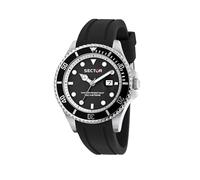 Sector No Limits Reloj de hombre, hora, fecha, analógico, 43 mm, colección 230, correa de silicona, Negro , One size, Clásico