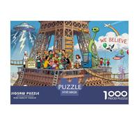 Secuestro alienígena Puzzle De Madera Impermeable DIY Puzzles De 1000 Piezas Regalos para Adultos Imposible Rompecabezas Decoración del Hogar