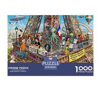 Secuestro alienígena Puzzle De Madera Impermeable Puzzles De 1000 Piezas Regalos para Adultos Imposible Rompecabezas Decoración del Hogar
