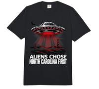 Secuestro de OVNI Alien Carolina del Norte Comfort Colors Adult Heavyweight T-Shirt