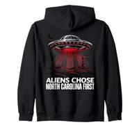 Secuestro de OVNI Alien Carolina del Norte Sudadera con Capucha