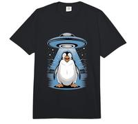 Secuestro de ovnis de pingüino - Teoría Divertida de la conspiración alienígena Comfort Colors Adult Heavyweight T-Shirt
