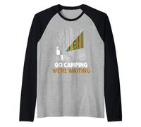 Secuestro Extraterrestre OVNI Divertido para Acampar y Senderismo para Hombres y Mujeres Camiseta Manga Raglan