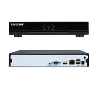 Seculink 32CH 4K-N NVR (1080p/3MP/4MP/5MP/8MP) Enregistreur vidéo réseau Super HD 2X HDD Cloud P2P Télécommande (Pas de WiFi intégré)