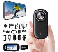SecuraLen Action CAM 4K WiFi 150° IP65 Moto, con 64GB y Pantalla