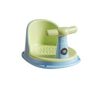 Secure Baby Bath Support with Backrest Design and Strong Suction Cups for Toddler Temperature Sensing Shower Seat Anti Slip Infant Learning to Sit Chair