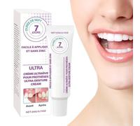 Secure Denture Adhesive, Denture Glue Cream for Women Men Adults with 20g Paste, Long Lasting Hold Comfort and Stability All Day Wear Suitable for Any Mouth Shape Beginners Reliable Adhesive