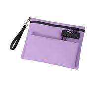 Secure Double Passscode - Bolsa para portátil con gancho antirrobo, dimensiones 11.4 x 8.6 x 10 pulgadas, bolsa profesional para pasajeros, Púrpura, Belleza masiva